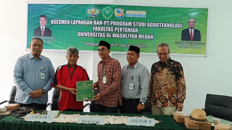 Visitasi Akreditasi Program Studi Agroteknologi Fakultas Pertanian Universitas Alwashliyah Medan Raih Predikat Baik Sekali