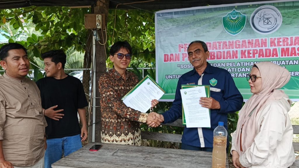 MoA Fakultas Pertanian Universitas Alwashliyah Medan dengan Kelompok Tani Analisa