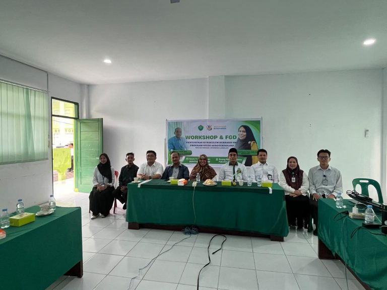 Fakultas Pertanian Universitas Alwashliyah Medan Gelar Workshop dan FGD Penyusunan Kurikulum Berbasis OBE